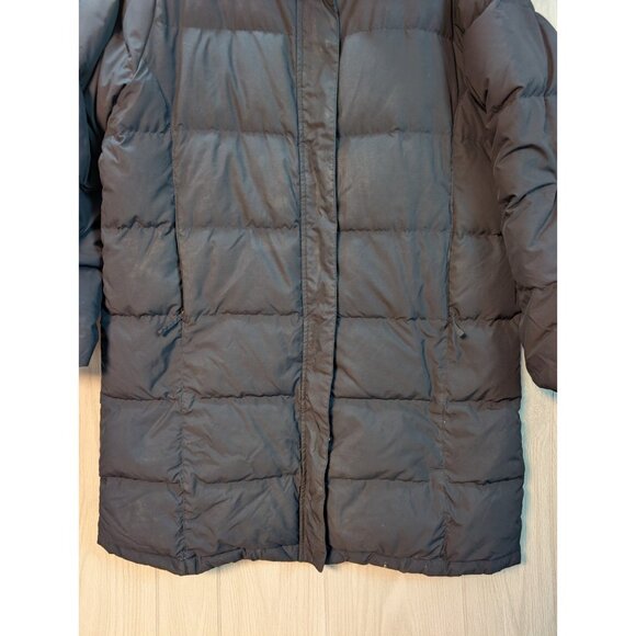 Women's L.L. Bean Ultrawarm Long Coat Black Goose Down XL Puffer NO HOOD - Picture 3 of 7